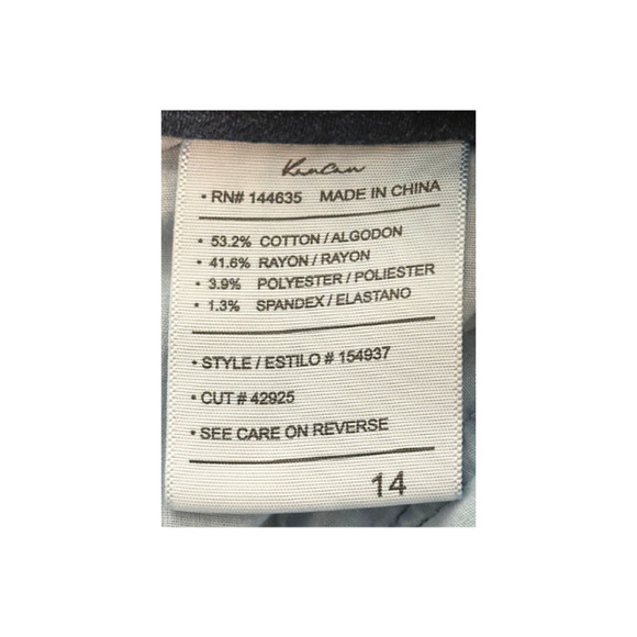KanCan Skinny Jeans Mid-Rise Stretch Side Slit Denim Blue Women’s Size 14 - Picture 10 of 10